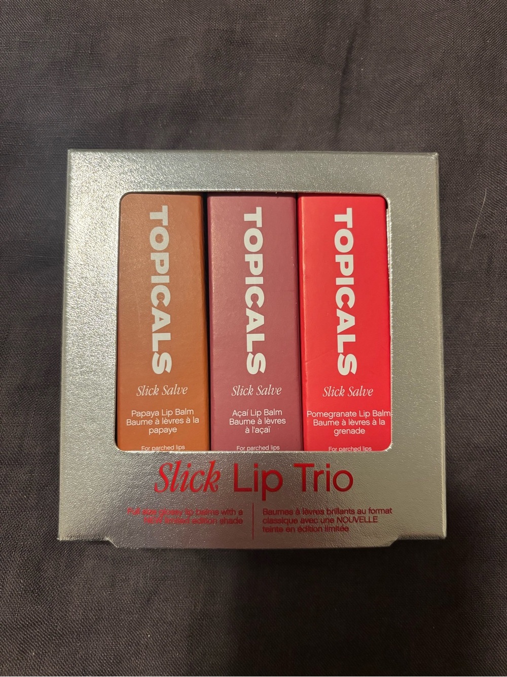 Topicals slick lip trio